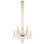 Rainier Chandelier - French Gold / Clear Radiance Crystal
