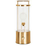 Muse 2.0 Portable Table Lamp - Satin Brass / Clear