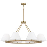 Parson Ring Chandelier - Overstock - Matte Brass / Soft White