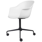 Bat Meeting Chair with Castors - Overstock - Black / White
