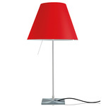 Costanza Fixed Height Table Lamp - Overstock - Aluminum / Primary Red