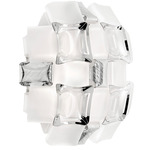 Mida Wall Sconce - Overstock - White / Platinum