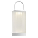 Tawa Frosted Portable Table Lamp - White / Frosted