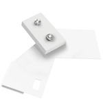 T-Bar Ceiling Mounting Clip - Matte White