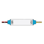 Straight Connector - Wiz Pro CV Bridgebox/Recessed Curve - White
