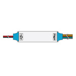 Straight Connector - Wiz Pro CV Bridgebox/Recessed Curve - White