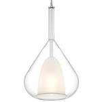 Ray Pendant - Chrome / Frosted