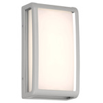 Montana Outdoor Wall Light - Satin / White