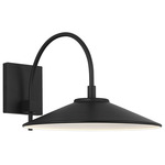 Camas Outdoor Wall Light - Black / Black