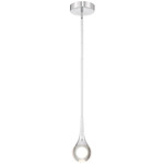 Georgia Color-Select Pendant - Chrome / Crystal