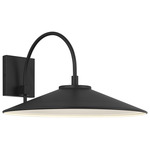 Camas Outdoor Wall Light - Black / Black