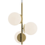 Arren Color-Select Pendant - Light Antique Brass / White