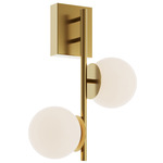 Arren Color-Select Wall Sconce - Light Antique Brass / White