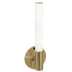 Dion Color-Select Wall Sconce - Antique Brass / White
