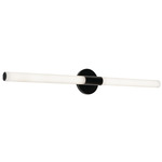 Dion Color-Select Bathroom Vanity Light - Black / White