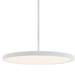 Edge Color-Select Round Pendant - White / White
