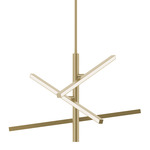 Knoll Color-Select Pendant - Antique Brass / White