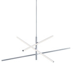 Knoll Color-Select Pendant - Polished Chrome / White