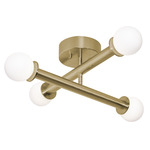 Lane Color-Select Ceiling Light - Antique Brass / White