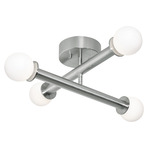 Lane Color-Select Ceiling Light - Satin Nickel / White
