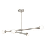 Lane Color-Select Pendant - Satin Nickel / White