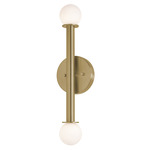Lane Color-Select Wall Sconce - Antique Brass / White