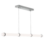 Miami Color-Select Linear Pendant - Polished Chrome / White