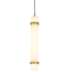 Miami Color-Select Pendant - Antique Brass / White