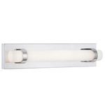 Miami Color-Select Bathroom Vanity Light - Polished Chrome / White