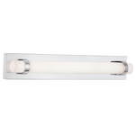 Miami Color-Select Bathroom Vanity Light - Polished Chrome / White