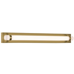 Miami Color-Select Bathroom Vanity Light - Antique Brass / White