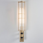 Arbor Wall Sconce - Brushed Brass / Black