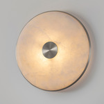 Beran Wall Sconce - Nickel / Alabaster