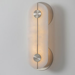 Brace Wall Sconce - Nickel / Alabaster