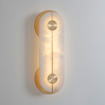 Brace Wall Sconce - Brass / Alabaster