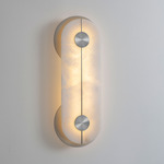 Brace Wall Sconce - Nickel / Alabaster
