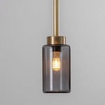 Farol Pendant - Brushed Brass / Smoke