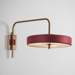 Revolve Wall Sconce - Antique Brass / Oxblood