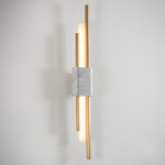 Tanto Wall Sconce - White Marble / Brushed Brass