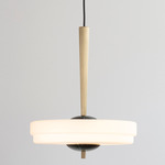 Trave Pendant - Green Marble / Opal