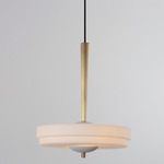 Trave Pendant - White Marble / Opal