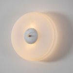 Trave Wall Sconce - White Marble / Opal