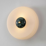 Trave Wall Sconce - Green Marble / Opal