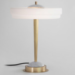 Trave Table Lamp - White Marble / Opal