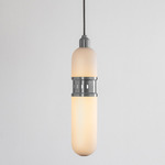 Occulo Pendant - Satin Nickel / Opal