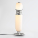 Occulo Table Lamp - Satin Nickel / Opal
