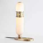 Occulo Side Table Lamp - Brass / Opal