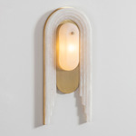 Vima Wall Light - Brushed Brass / Alabaster
