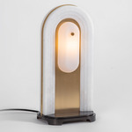 Vima Table Lamp - Brushed Brass / Alabaster