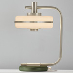 Masina Table Lamp - Satin Nickel / Satin Olive